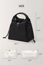 Dimensions and size chart of EACHY large capacity lunch bag
