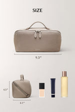 Large capacity travel cosmetic bag dimensions size chart for packing